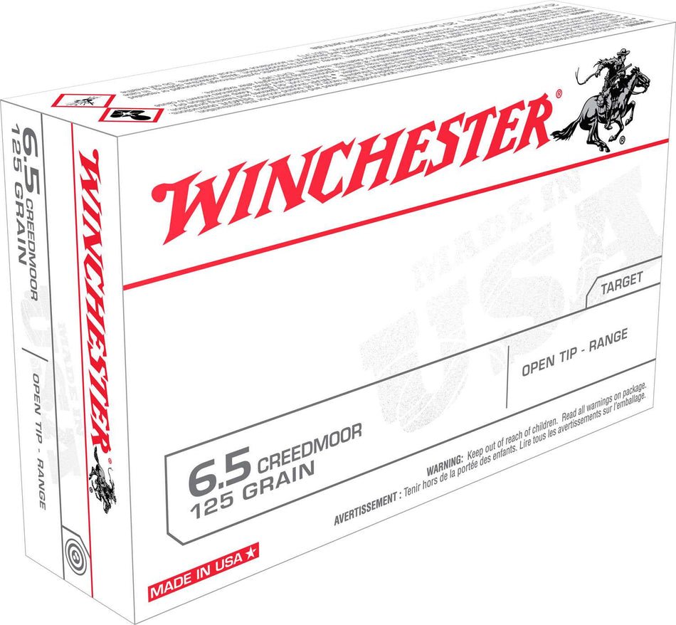 Winchester Ammo USA65CM USA 6.5 Creedmoor 125 gr Open Tip Range