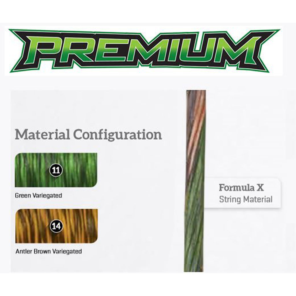 FirstString Premium Bow String Set Green/Brown for Mathews V3X 33