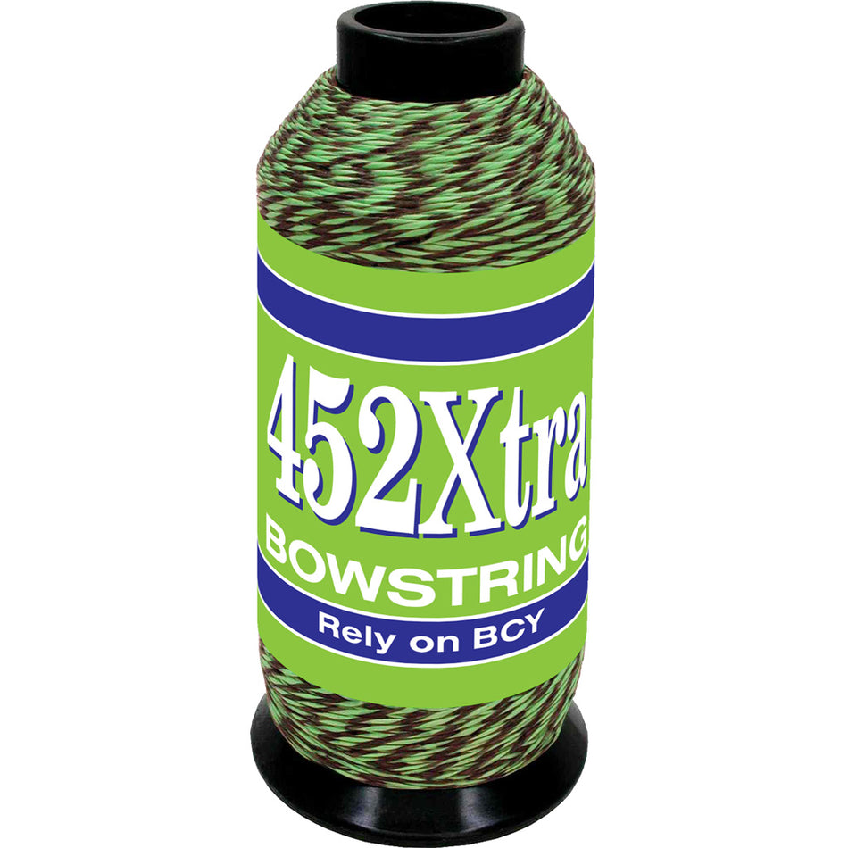 BCY 452Xtra Bowstring Material Green/Black 1/8 lb. - 67% Dyneema 33% Vectran