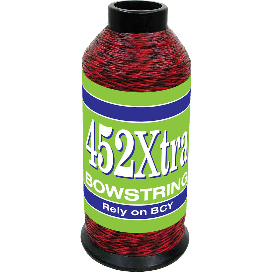 BCY 452Xtra Bowstring Material Red/Black 1/8 lb. - 67% Dyneema 33% Vectran