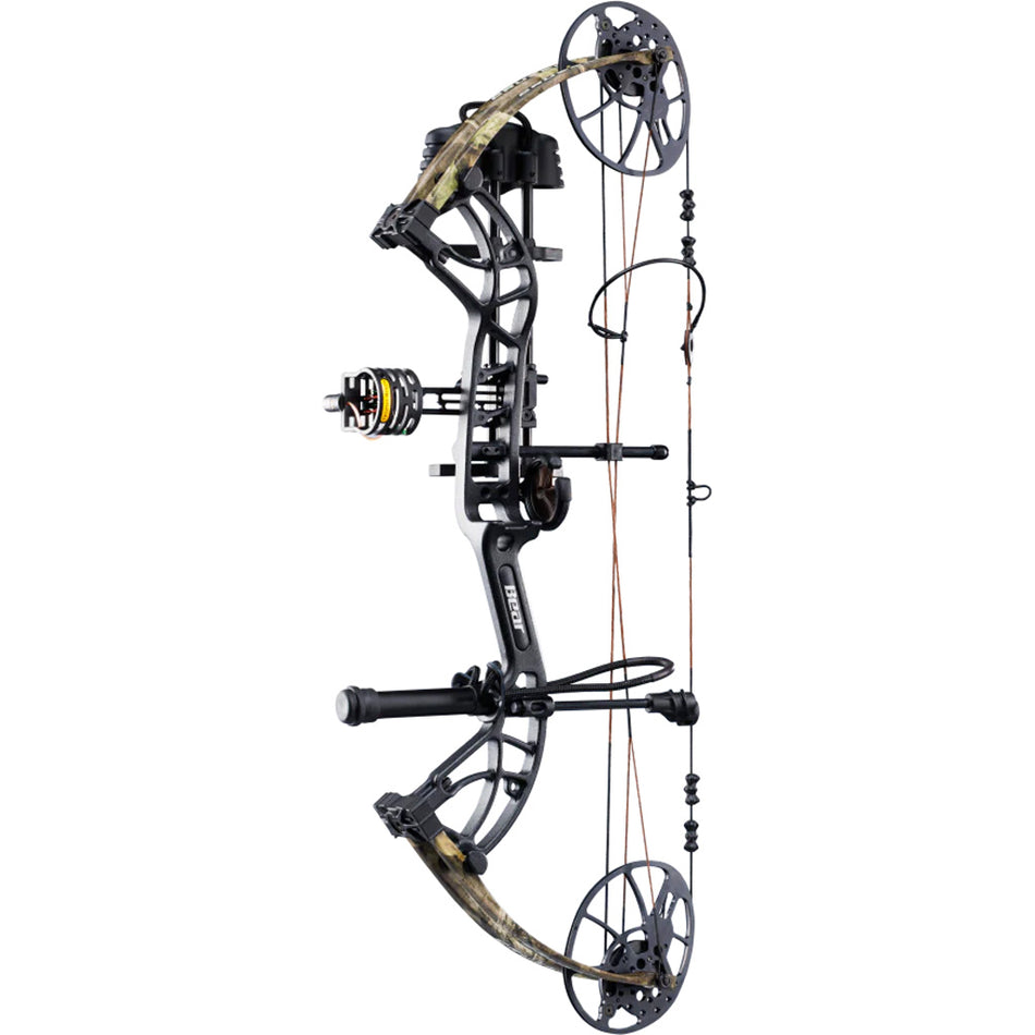 Bear Cruzer G4 RTH Compound Bow Package Black/Mossy Oak Roots 10-70 lbs. Left Hand