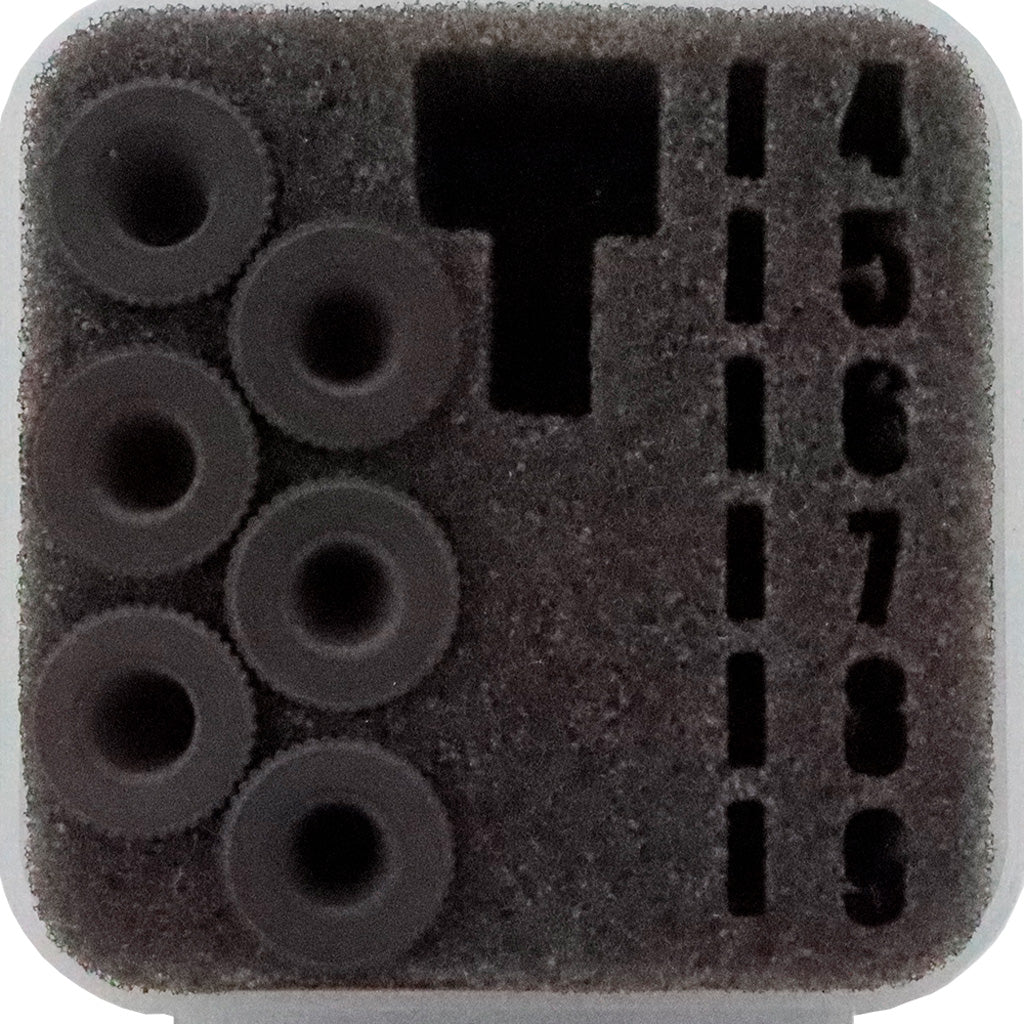 Specialty Iron I Rifle Peep Aperture Kit - All 6 Sizes with Storage Case