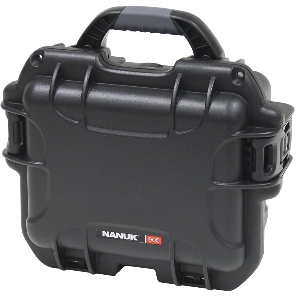 Nanuk 905 Pistol and Accessory Hard Case with Foam Black 9.4x7.4x5 in.