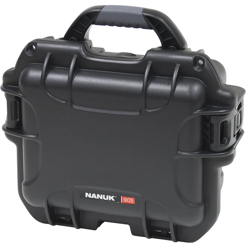 Nanuk 905 Pistol and Accessory Hard Case with Foam Black 9.4x7.4x5 in.
