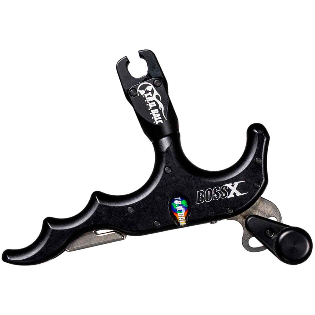 Tru Ball Boss X 4-Finger Archery Release - Black