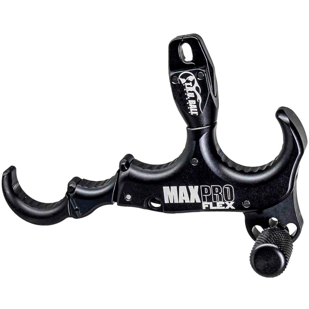 Tru Ball Max Pro Flex 4-Finger Thumb Button Release - Black