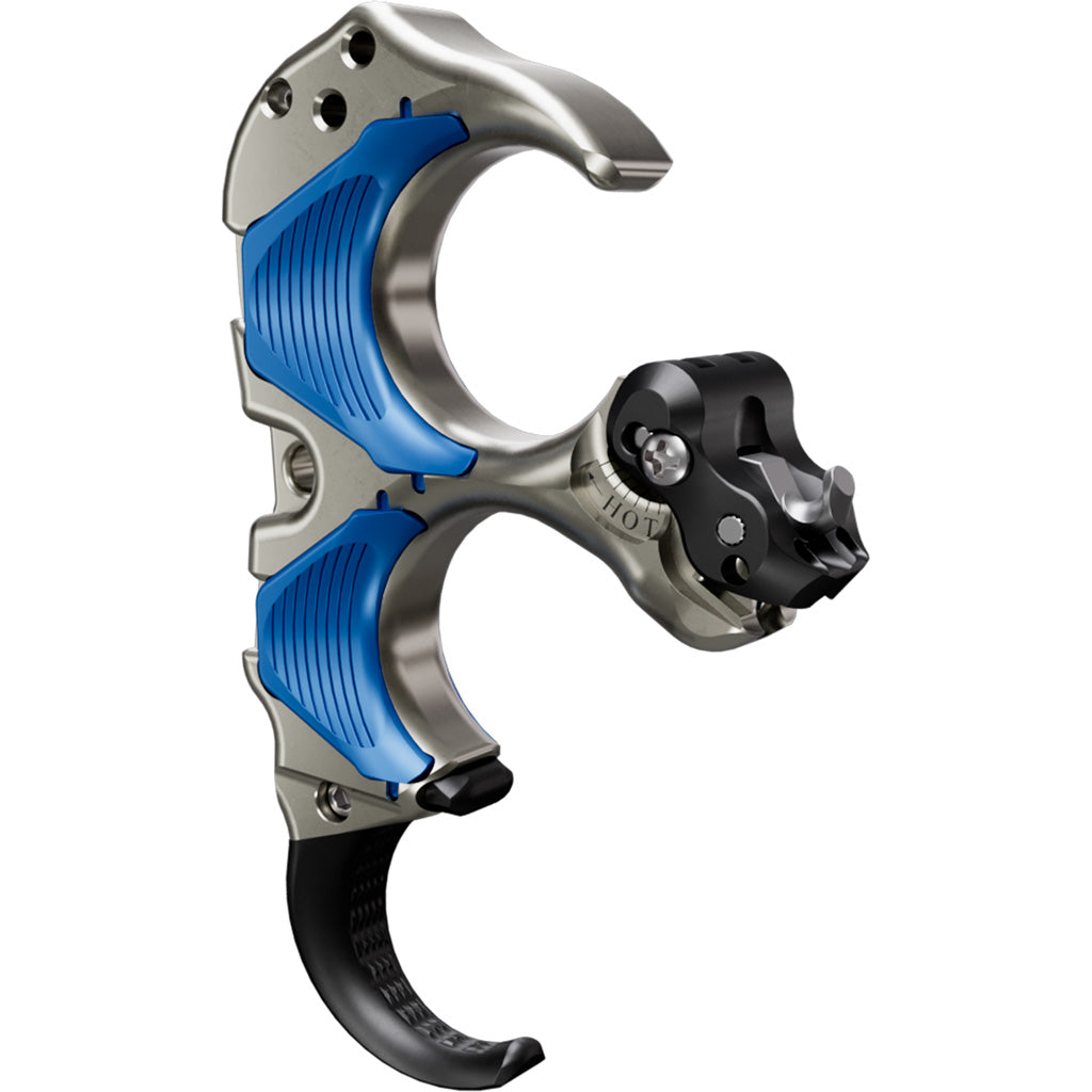 Tru Ball Aileron HBC Flex 3-Finger Hinge Release - Blue/Quick Silver Brass Medium