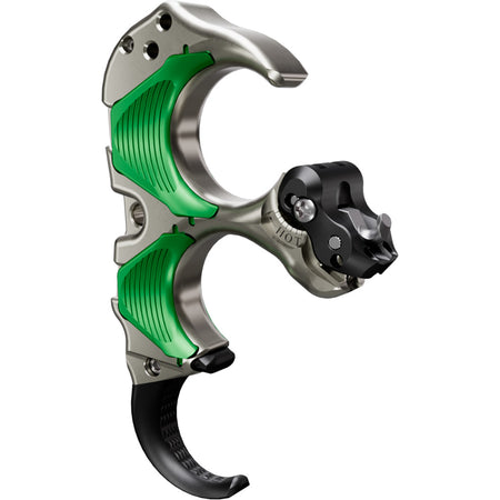 Tru Ball Aileron HBC Flex 3-Finger Hinge Release - Green/Quick Silver Brass Medium