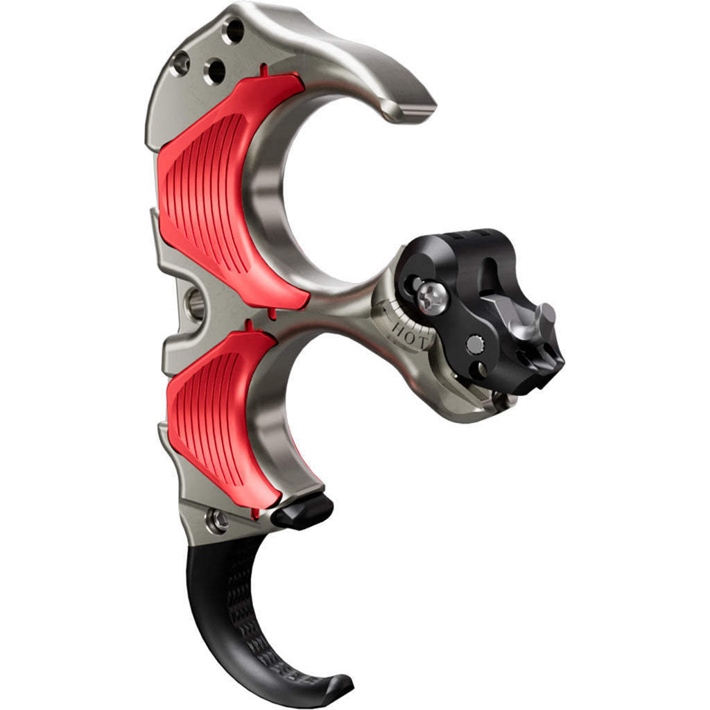 Tru Ball Aileron HBC Flex 3-Finger Hinge Release - Red/Quick Silver Brass Medium