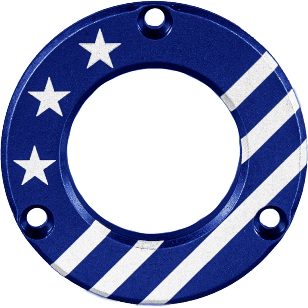 Axcel Driver Hubcap Blue Patriotic USA Engraving for Bow Sight