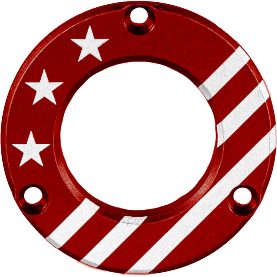 Axcel Driver Hubcap Red Patriotic USA Engraving for Bow Sight