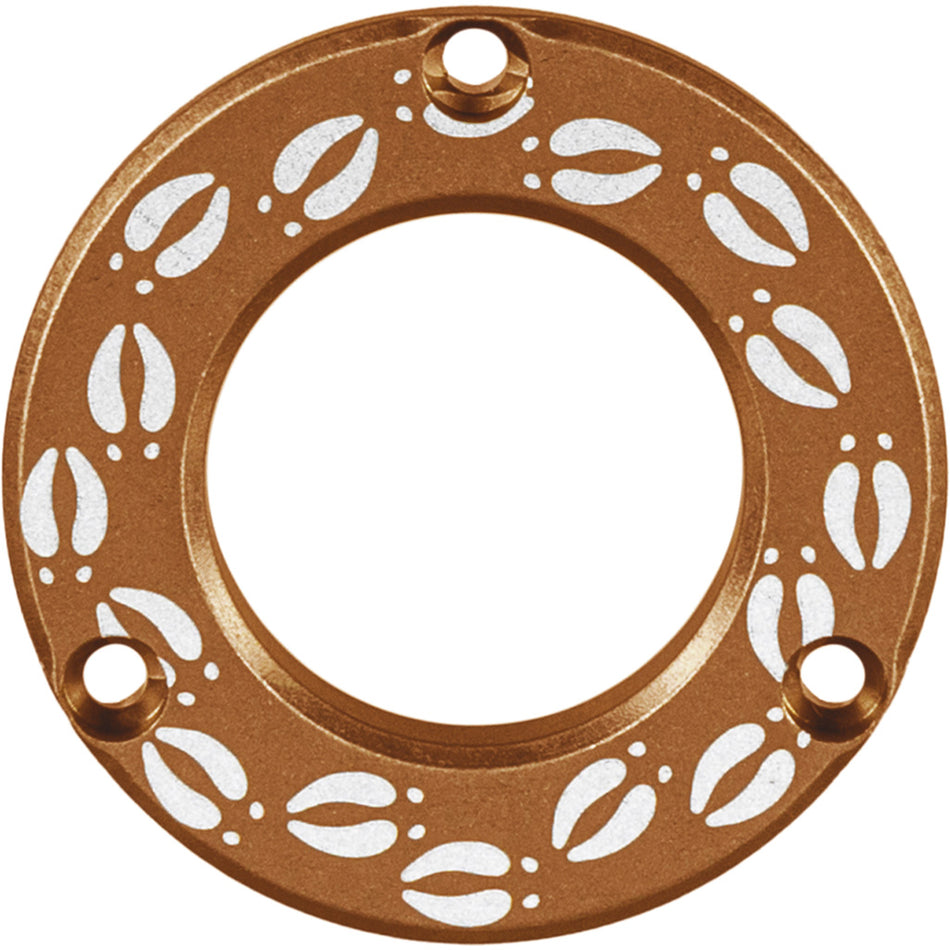 Axcel Driver Hubcap Coyote Tan with Deer Tracks Engraving Pattern