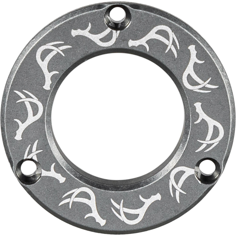 Axcel Driver Hubcap Stone Gray with Deer Antlers Engraving Pattern
