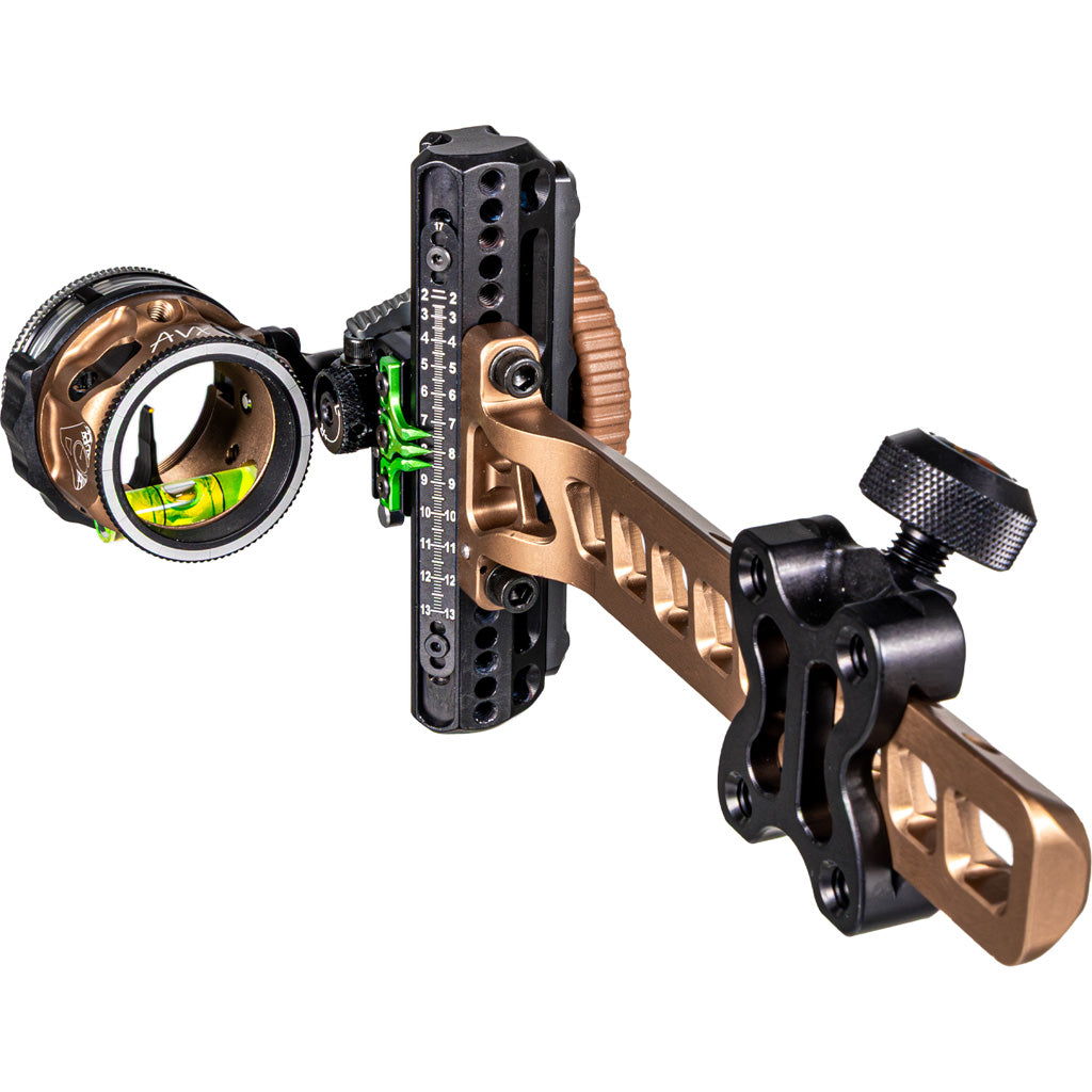 Axcel Driver Plus Slider Bow Sight with AVX-31 Scope Coyote Tan .019 Yellow Single Pin RH