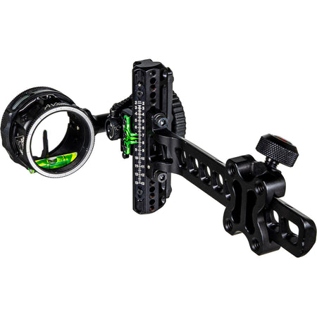 Axcel Driver Plus Slider Bow Sight with AVX-41 Scope Stealth BH .010 Green Single Pin RH
