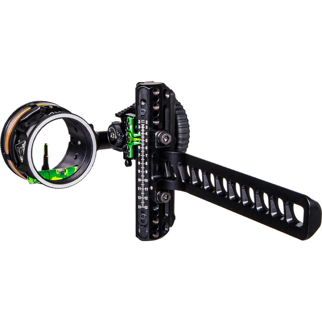 Axcel Driver Plus Slider Bow Sight with AVX-41 Scope Stealth BH .019 Green Red Ranger 2-Pin RH