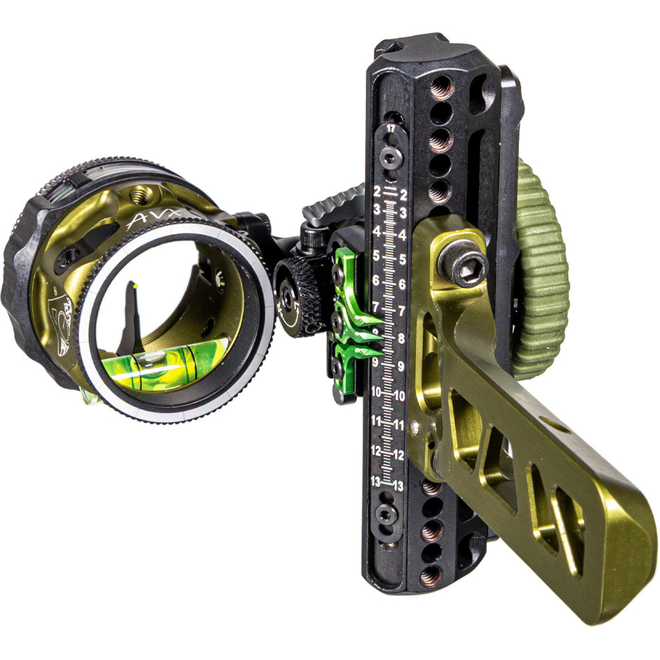 Axcel Driver Plus Slider Bow Sight AVX-31 Scope Tactical BH Bridge-Lock .019 Green 1-Pin RH