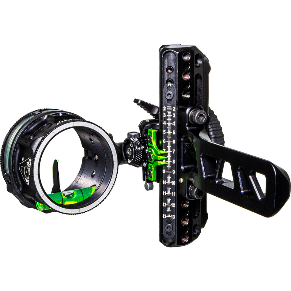 Axcel Driver Plus Slider Bow Sight with AVX-41 Scope Stealth BH Bridge-Lock .019 Green Fiber 1 Pin RH