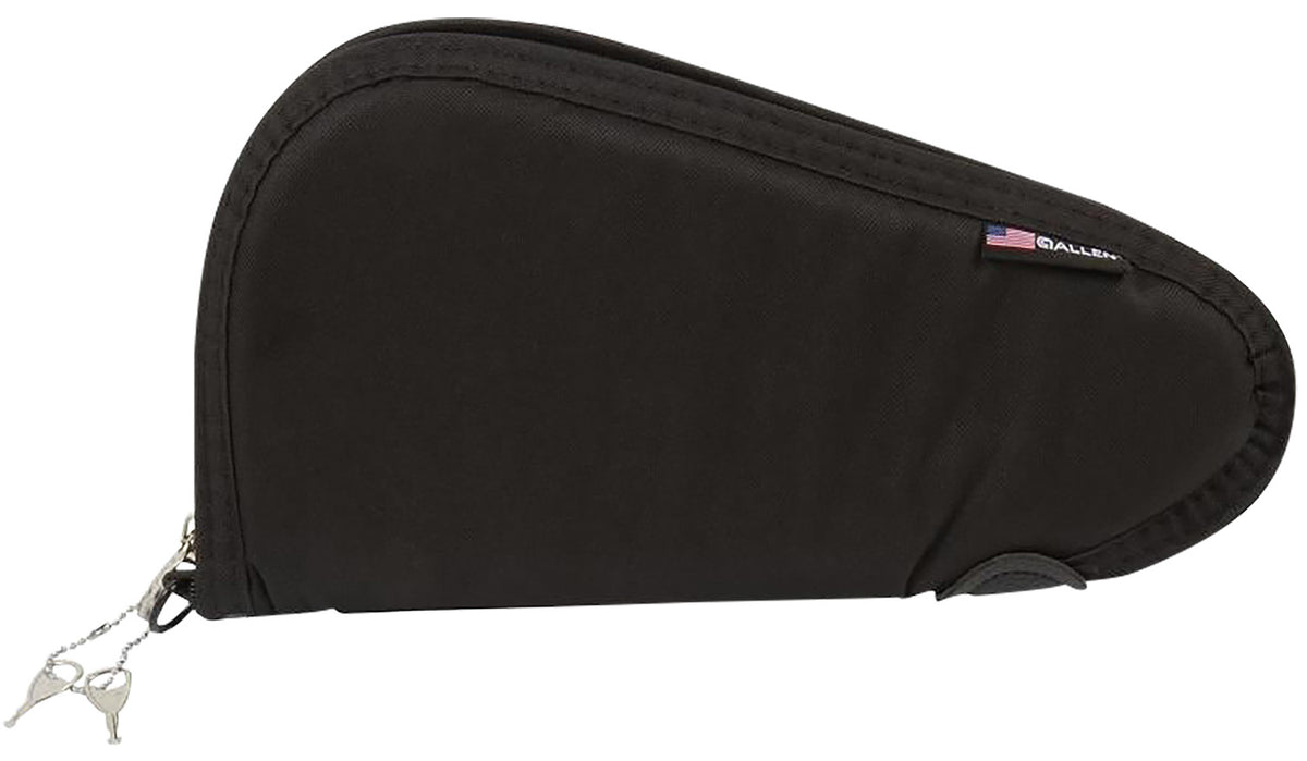 Allen 7411 Locking Handgun Case 11" Black Endura with YKK Zippers, Foam Padding & 2 Keys
