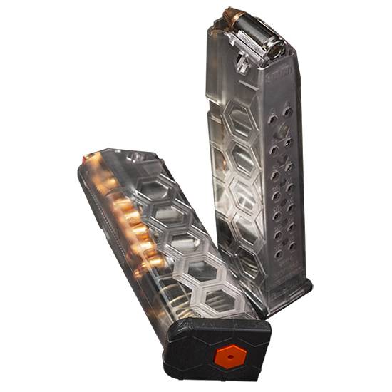 Sentry Hexmag Glock 17 17-Round Clear Handgun Magazine
