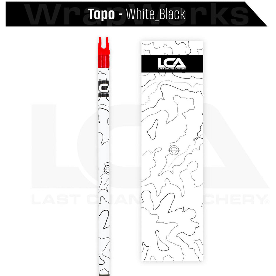 Last Chance WrapWorks Stock Topo White/Black Precision Flex M-Series