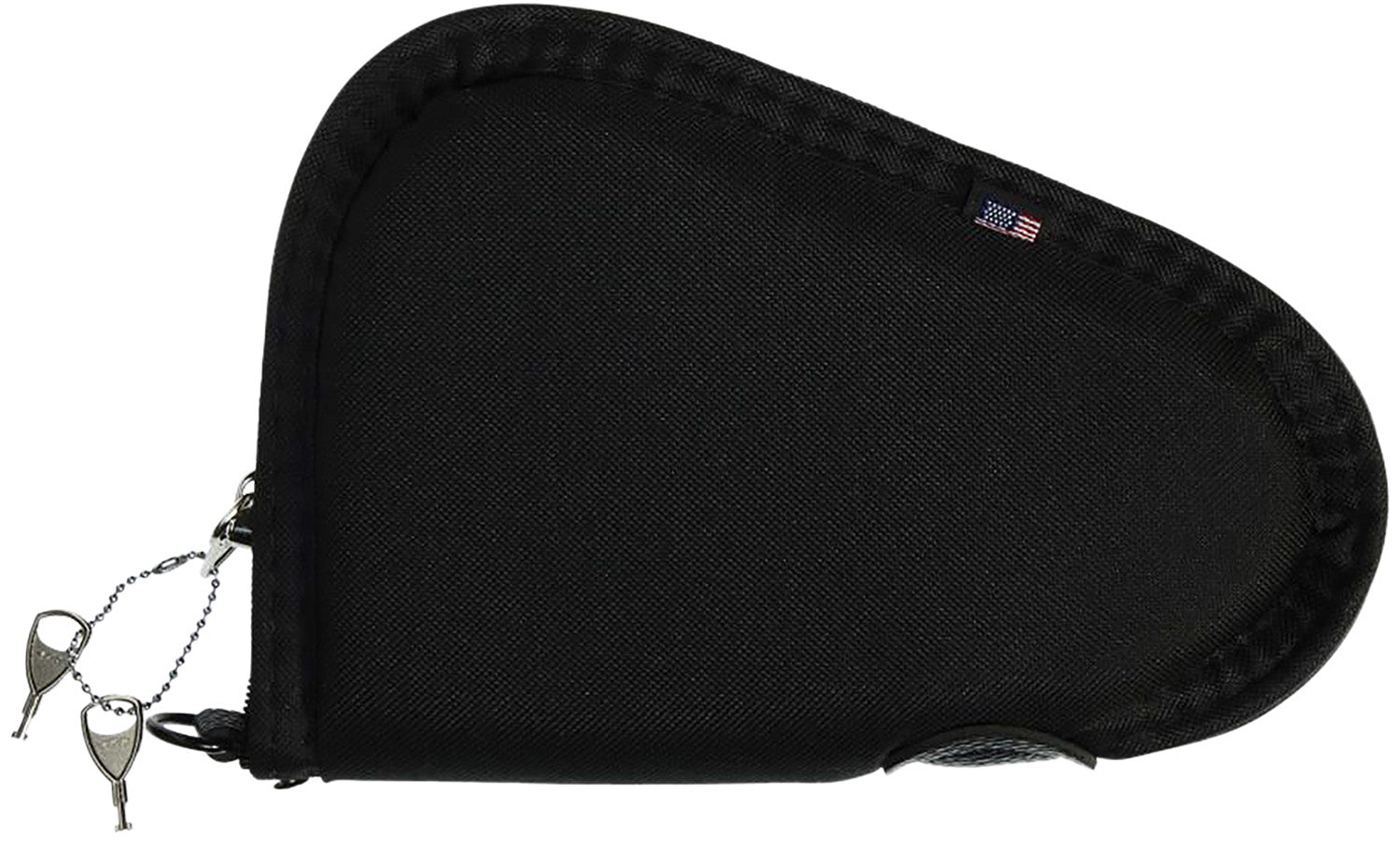 Allen 748 Locking Handgun Case 8" Black Endura with YKK Zippers, Foam Padding & 2 Keys