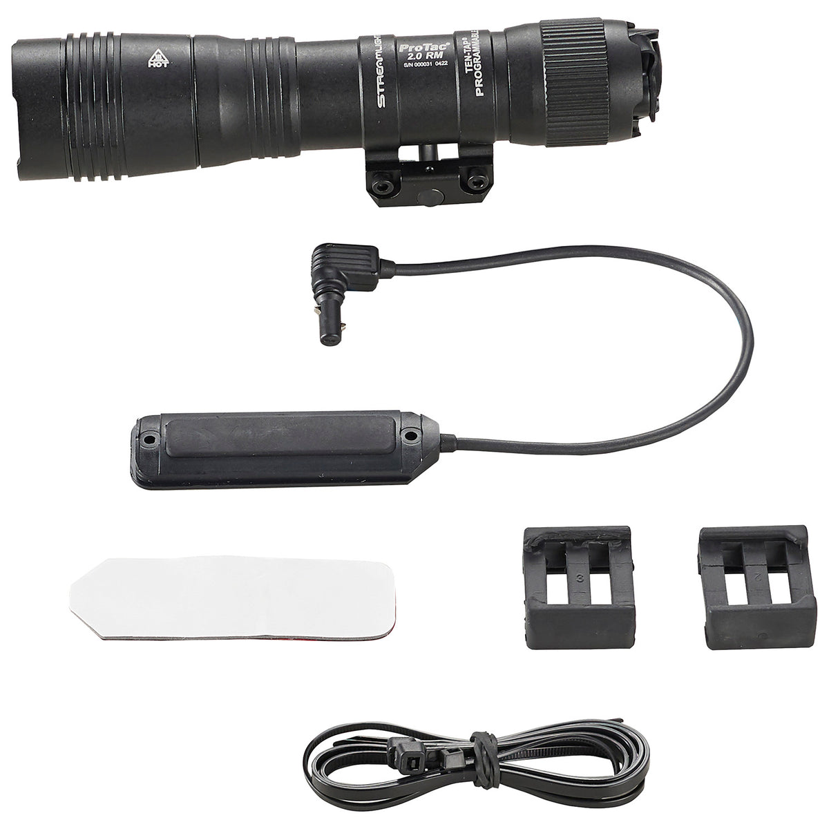 Streamlight 89009 ProTac 2.0 Rail Mount Flashlight Black 2000 Lumens White LED Picatinny