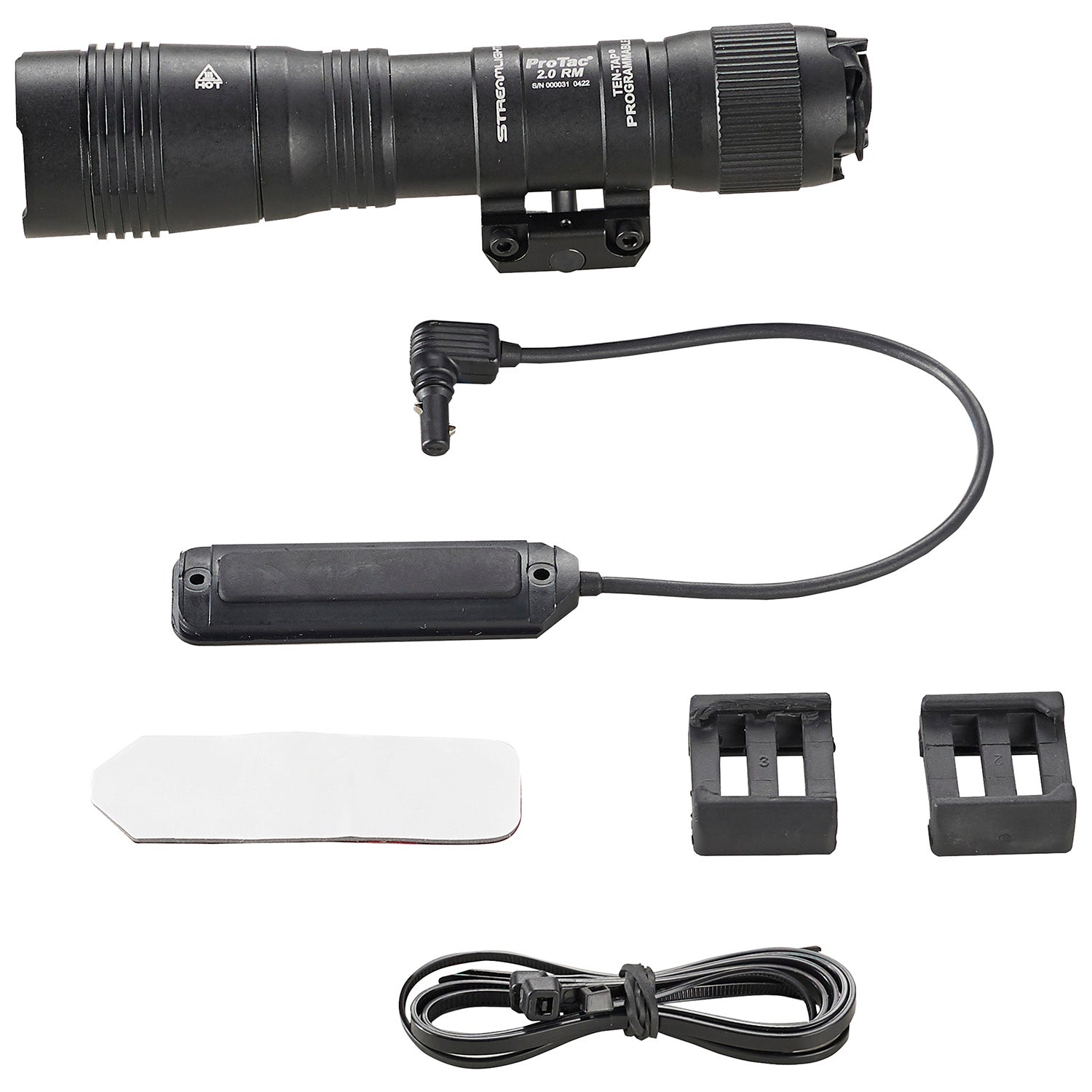 Streamlight 89009 ProTac 2.0 Rail Mount Flashlight Black 2000 Lumens White LED Picatinny