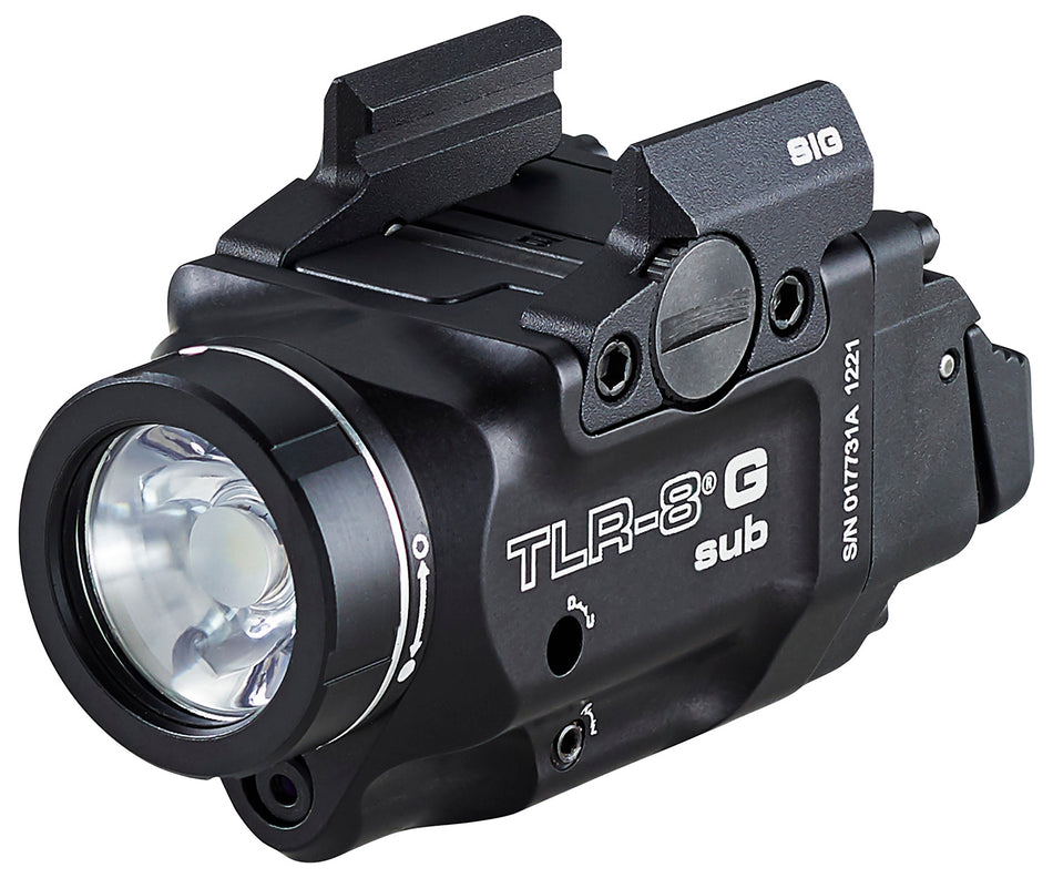 Streamlight 69437 TLR-8 Gun Light with Green Laser Black 500 Lumens Sig Sauer P365/P365XL