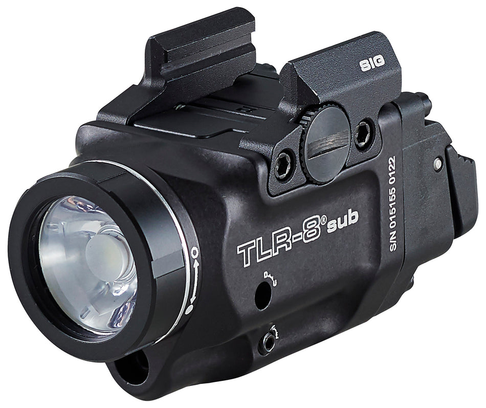 Streamlight 69417 TLR-8 Sub Weapon Light with Red Laser 500 Lumens White LED for Sig Sauer P365 Black