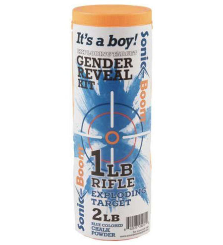 Sonic Boom Exploding Rifle Target Gender Reveal Kit - Boy (12 Per Case)