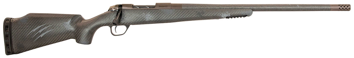 Fierce Firearms FCRG7PRC22TP Carbon Rage Full Size 7mm PRC 3+1 22" Black C3 Carbon Fiber Barrel, Tungsten Gray Cerakote Steel Receiver, Phantom Camo Fixed Monte Carlo Stock, Right Hand