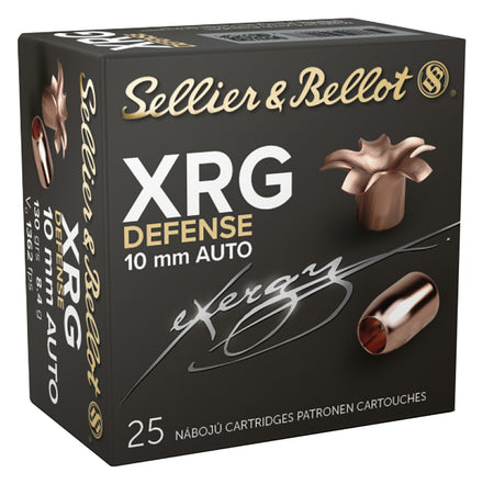 Sellier & Bellot (S&B) SB10XA XRG Solid Copper Hollow Point  130 Grain 10mm Auto