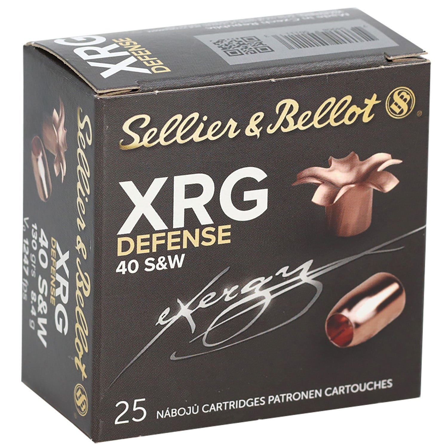 Sellier & Bellot (S&B) SB40XA XRG Solid Copper Hollow Point  130 Grain .40 S&W