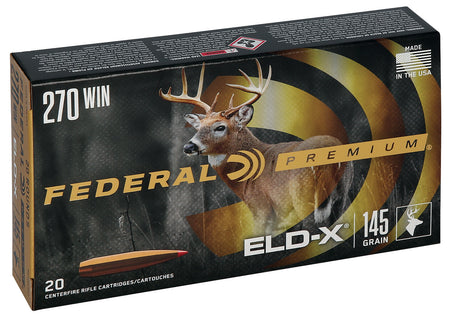 Federal P270ELDX1 Premium ELD-X Extremely Low Drag-eXpanding  145 Grain .270 Winchester