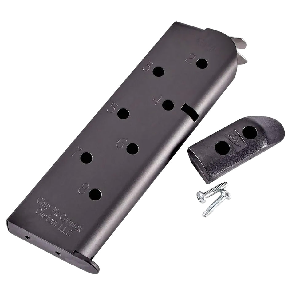 CMC Products MMG45FS8BP Match Grade 8-Round .45 ACP USGI 1911 Government Black Stainless Steel Magazine