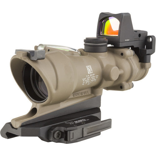 Trijicon ACOG ECOS Rifle Scope 4x32mm Dual Illuminated Red Crosshair 5.56 Reticle