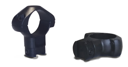 Konus 7418 Black Steel Scope Rings 30mm 3/8" Grooved Receiver High for .22 Rail and Airguns 0 MOA