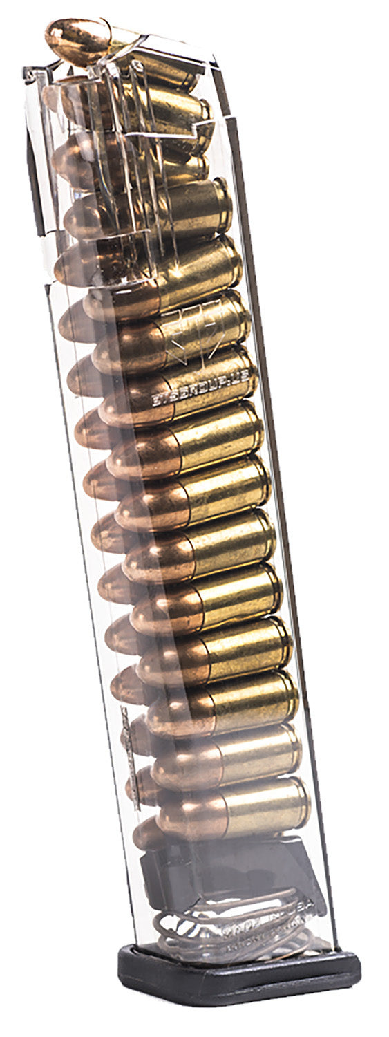 ETS Group SMKGLK9170 27rd Competition Legal Extended 9mm Luger Glock 17 Pistol Magazine Smoke Polymer