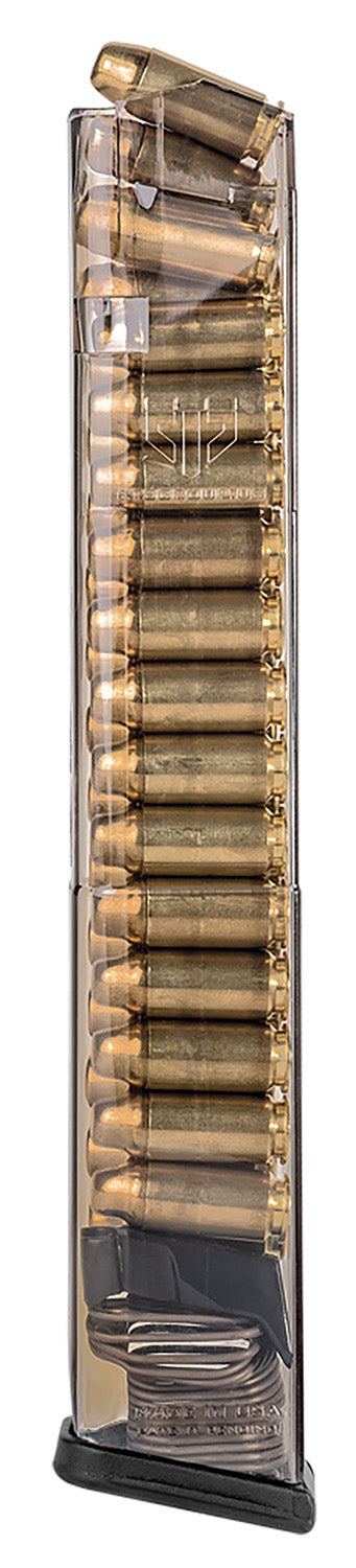 ETS Group SMKGLK22210 30rd Extended .40 Cal Pistol Magazine Compatible with Glock 22/23/24/27/35 Smoke Polymer