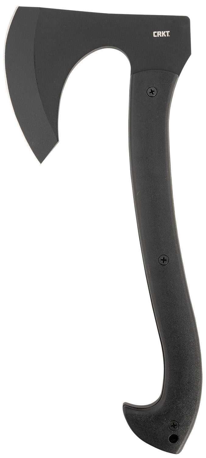 CRKT 2917 Skeggox 4.83" Compact Bearded Axe SK-5 Carbon Steel Blade Black Contoured GRN Handle 12.94" OAL with Sheath