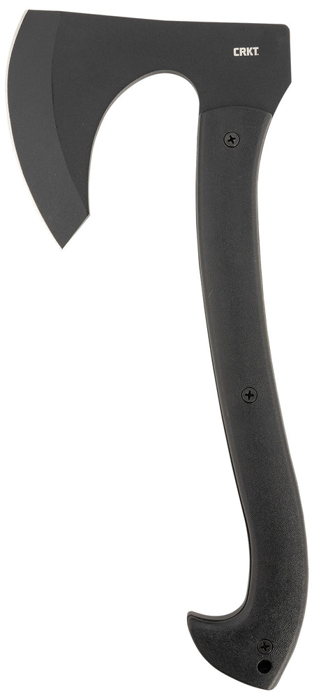 CRKT 2917 Skeggox 4.83" Compact Bearded Axe SK-5 Carbon Steel Blade Black Contoured GRN Handle 12.94" OAL with Sheath