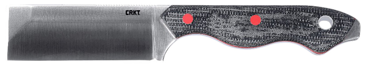 CRKT 4037 Razel 2.97" Fixed Blade Satin D2 Steel Chisel Blade Weathered Resin Infused Fiber Handle with Sheath