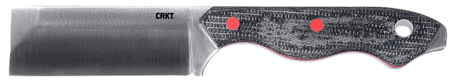 CRKT 4037 Razel 2.97" Fixed Blade Satin D2 Steel Chisel Blade Weathered Resin Infused Fiber Handle with Sheath