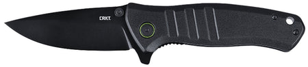 CRKT 6295 Dextro 3.18" Folding Drop Point Black TiNi D2 Steel Blade Black Aluminum Handle with Pocket Clip