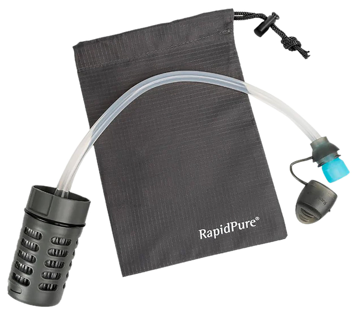 RapidPure 01600105 Purifier+ UltraLight Water Purification Straw with Travel Pouch