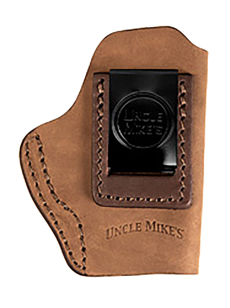 Uncle Mikes by 1791 UMIWB1BRWA IWB Size 01 Brown Leather Belt Clip Inside the Waistband Holster for Walther PPK