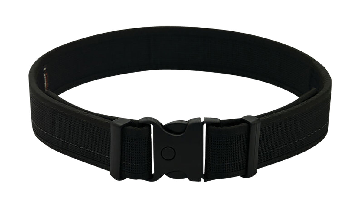 Uncle Mike's BLTUM32/36MBL Gun Belt Matte Black Leather Size 32/36 1.50" Wide Buckle