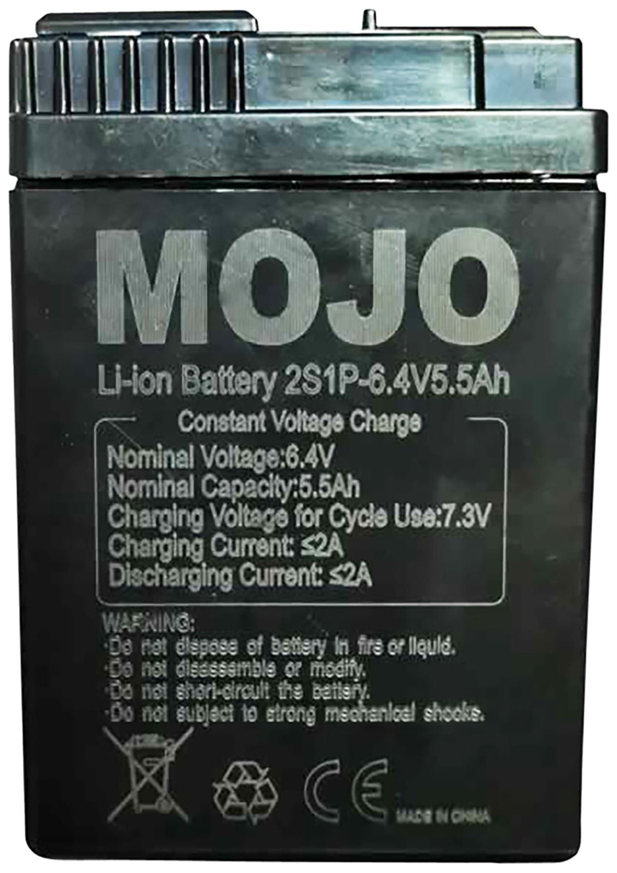 Mojo Outdoors HW2519 Mallard King Lithium Ion Battery 6.0V 5.5mAh Black