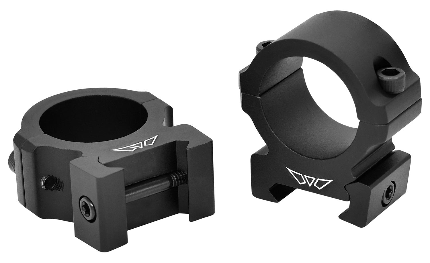 Warne V601M Vapor Horizontal Scope Rings Matte Black 1" Medium 0 MOA